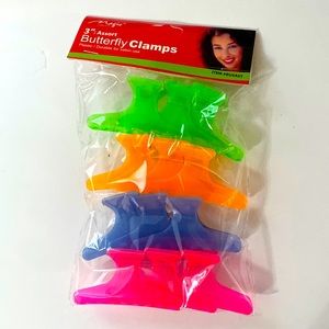 Magic Collection 3” Assort Butterfly Clamps plastic durable for salon use